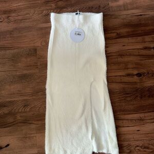 Princess Polly Cream Knit Skirt